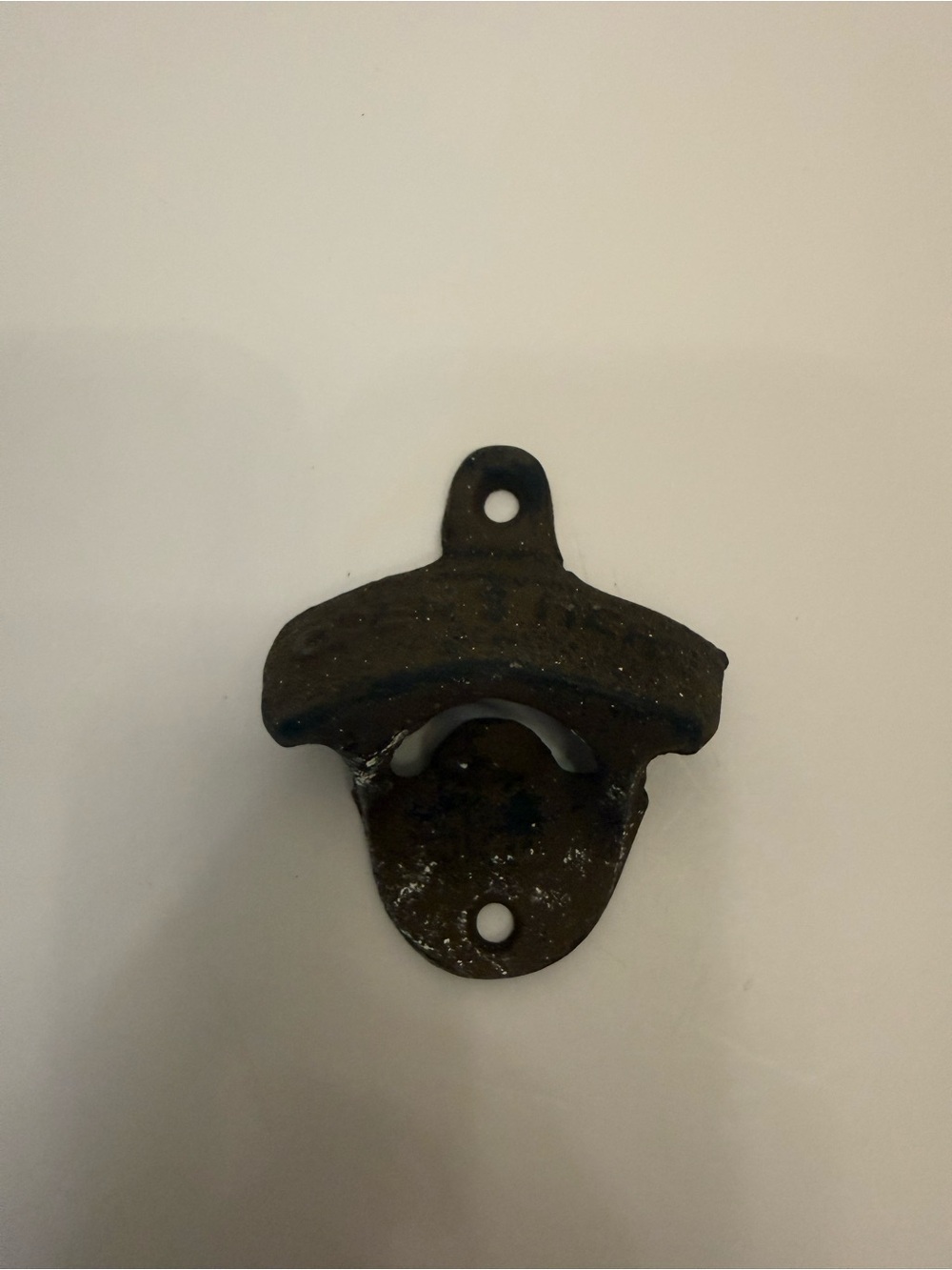 Wall-Mount Bottle Opener Rustic Looking Cast Iron
